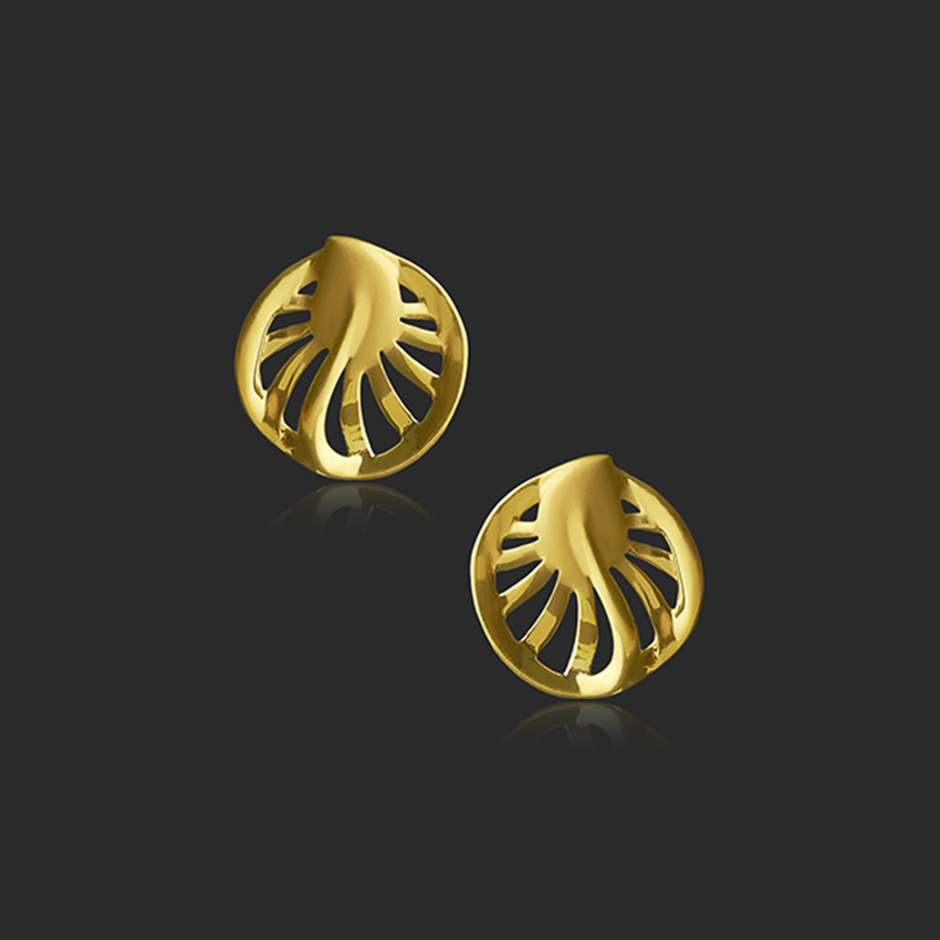 Rumaira 22KT Gold EARRING