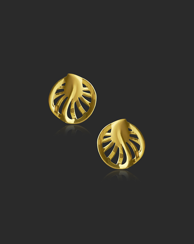 Rumaira 22KT Gold EARRING