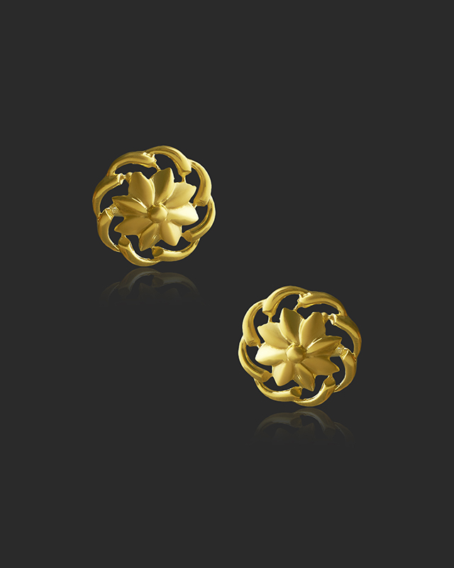 Jigna 22KT Gold EARRING