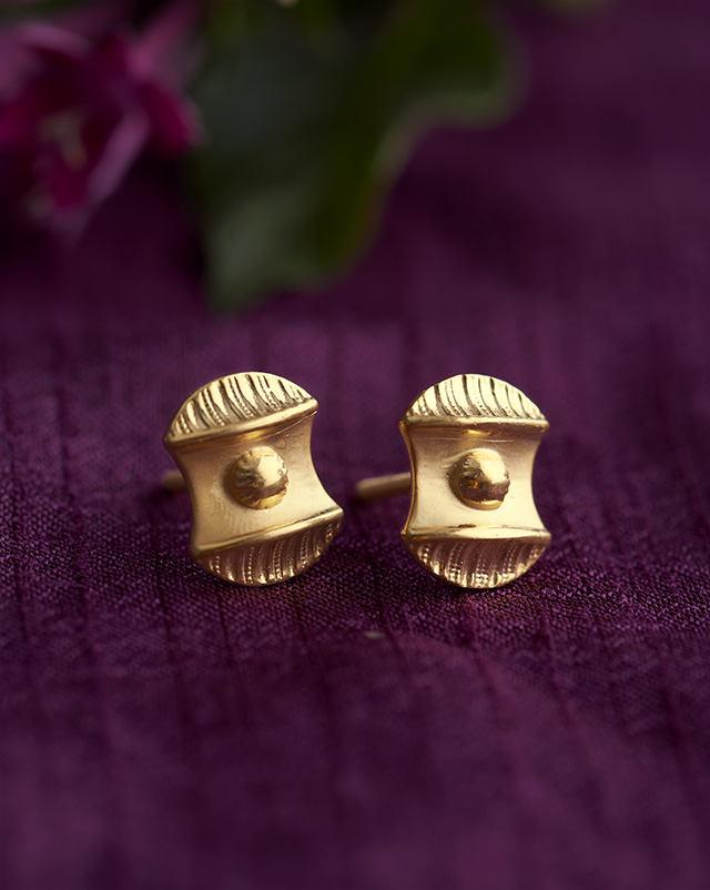 Gold Earrings 22 Karat Yellow Gold Deepa 22KT Gold EARRING