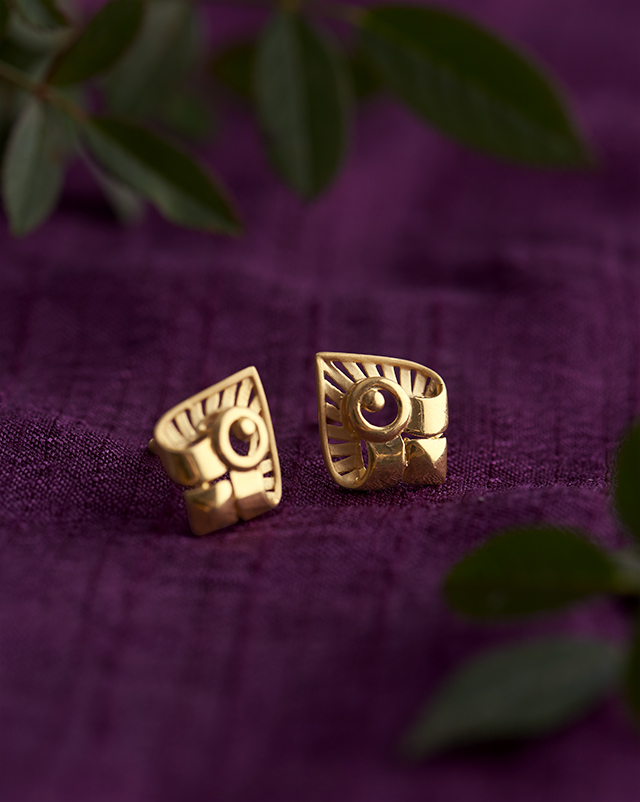 Gold Earrings 22 Karat Yellow Gold Samriddhi 22KT Gold EARRING
