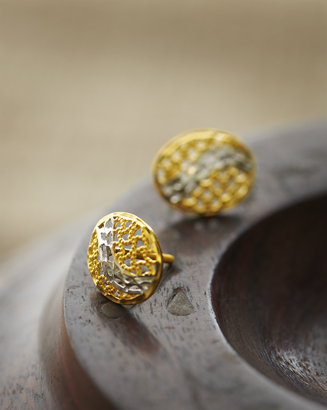Gold Earrings 22 Karat Yellow Gold Jiyana 22KT Yellow Gold Earrings