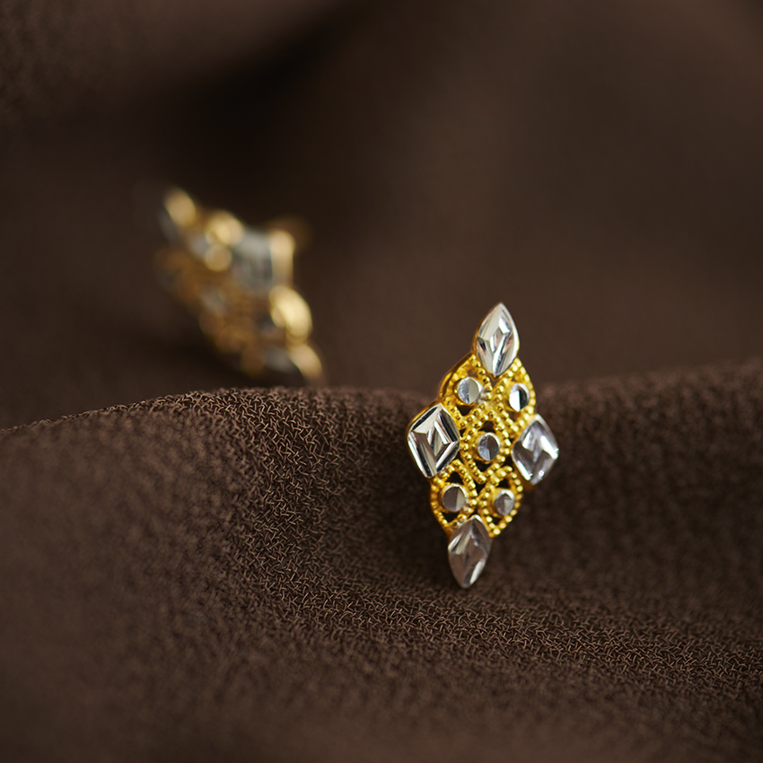 Gold Earrings 22 Karat Yellow Gold Paridhi 22KT Gold Earrings
