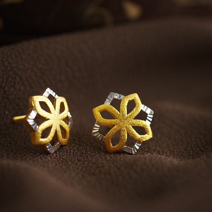Keeva 22KT Gold Earrings