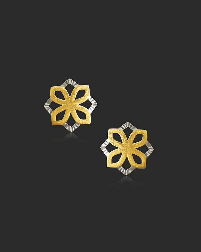 Keeva 22KT Gold Earrings