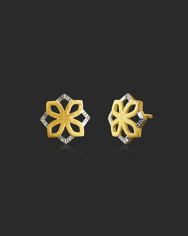 Keeva 22KT Gold Earrings