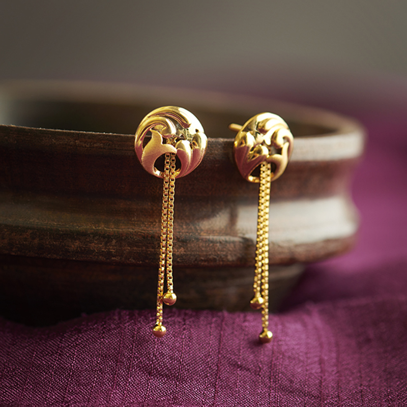 Reyna 22KT Gold Earrings Reyna 22KT Gold Earrings