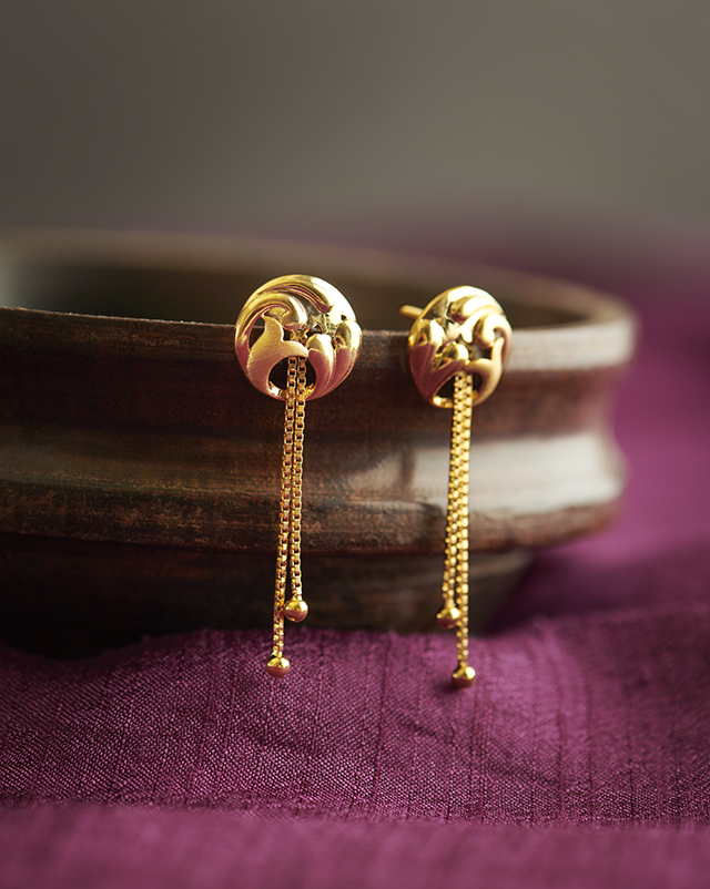 Reyna 22KT Gold Earrings Reyna 22KT Gold Earrings