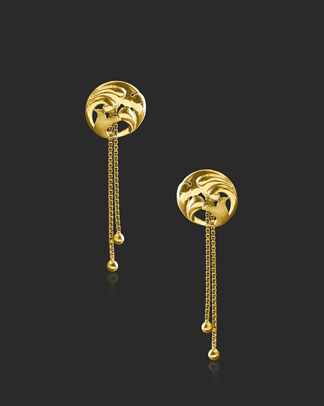 Reyna 22KT Gold Earrings Reyna 22KT Gold Earrings