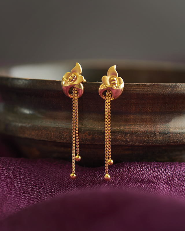 Simona 22KT Gold Earrings Simona 22KT Gold Earrings