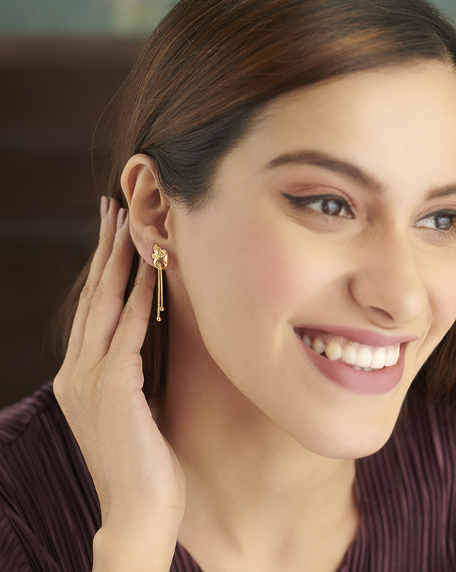 Simona 22KT Gold Earrings Simona 22KT Gold Earrings