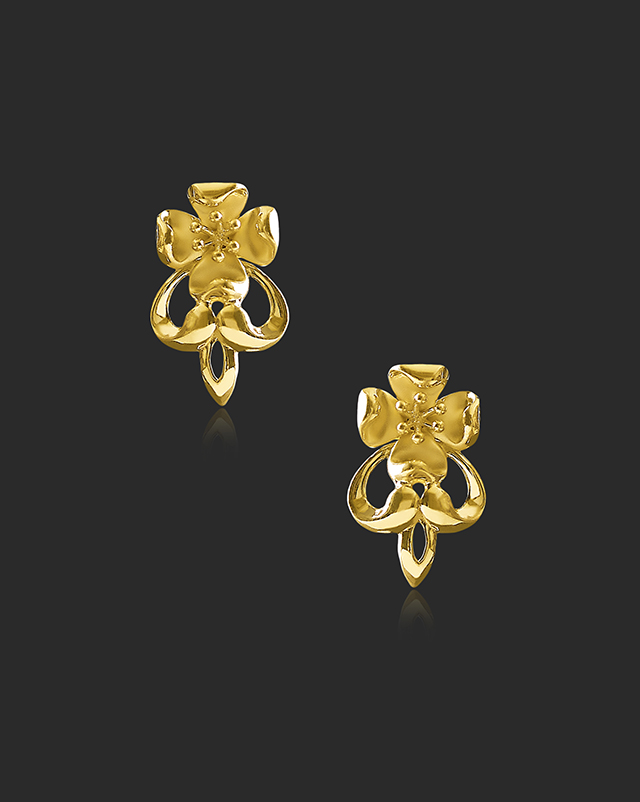 Laila 22KT Gold Earrings