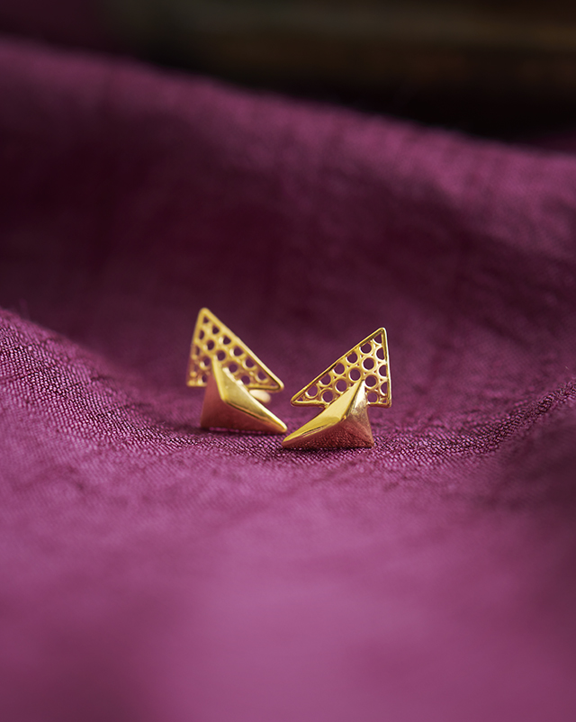 Aaradhya 22KT Gold Earrings