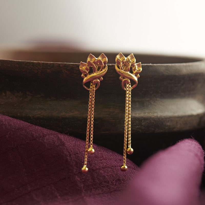 Nihani 22KT Gold Earrings