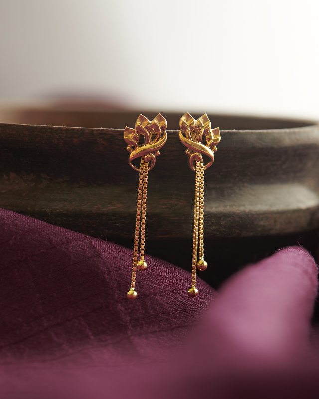 Nihani 22KT Gold Earrings