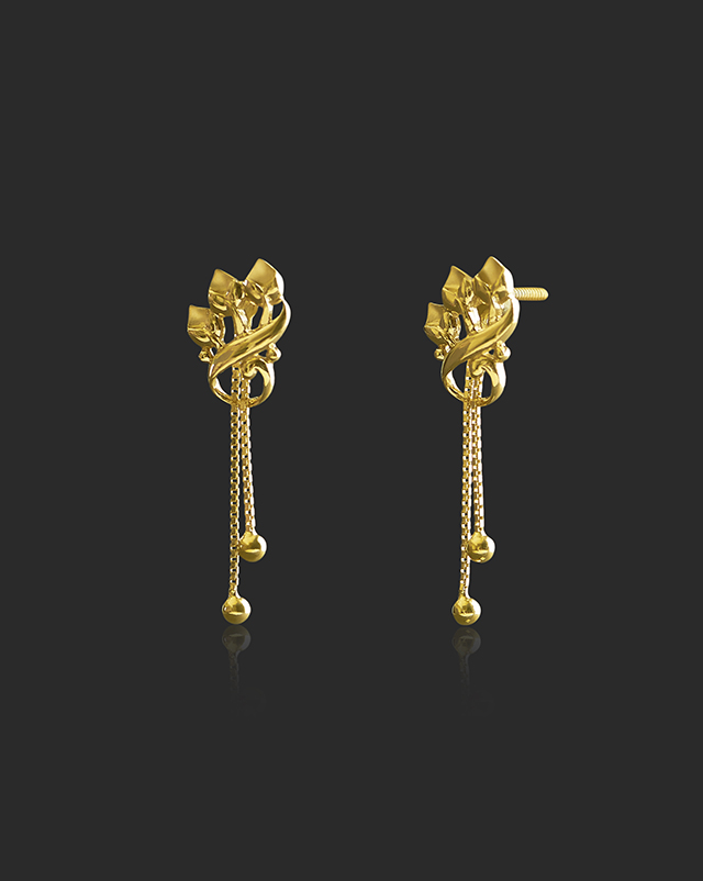 Nihani 22KT Gold Earrings
