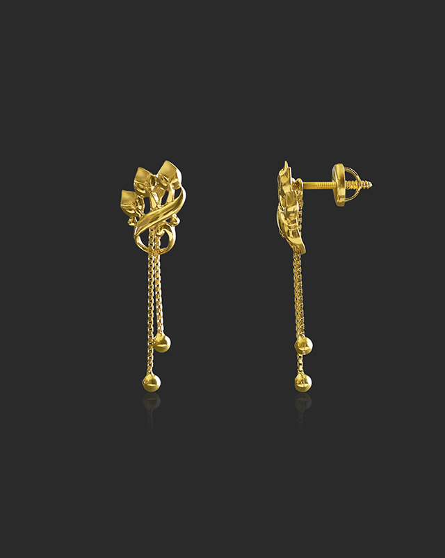 Nihani 22KT Gold Earrings