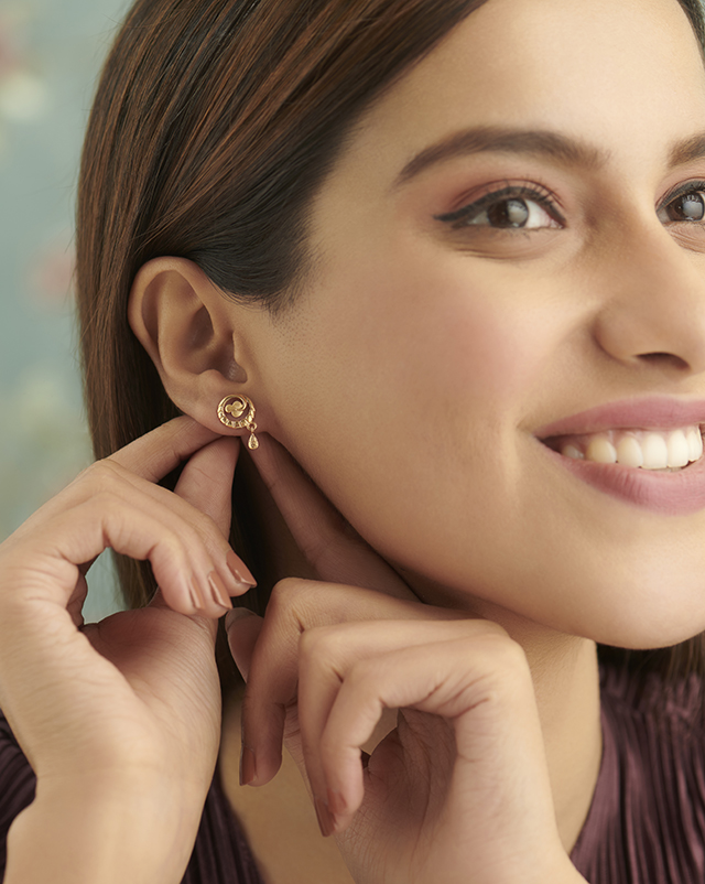 Keesha 22KT Gold Earrings