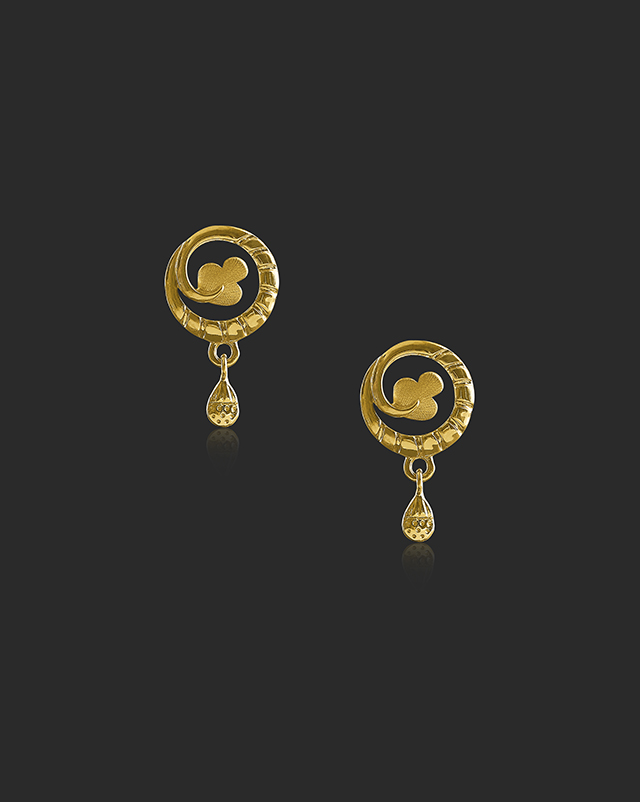 Keesha 22KT Gold Earrings