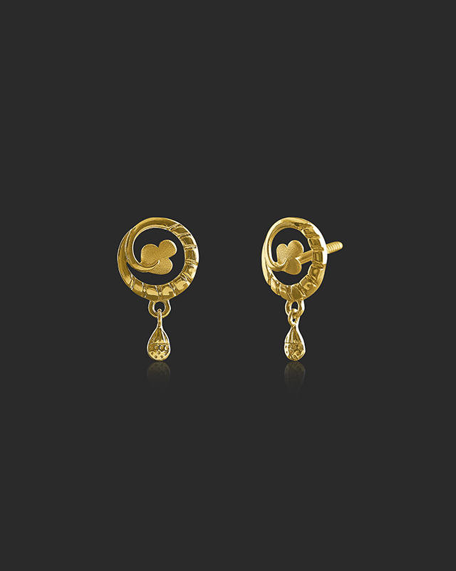 Keesha 22KT Gold Earrings