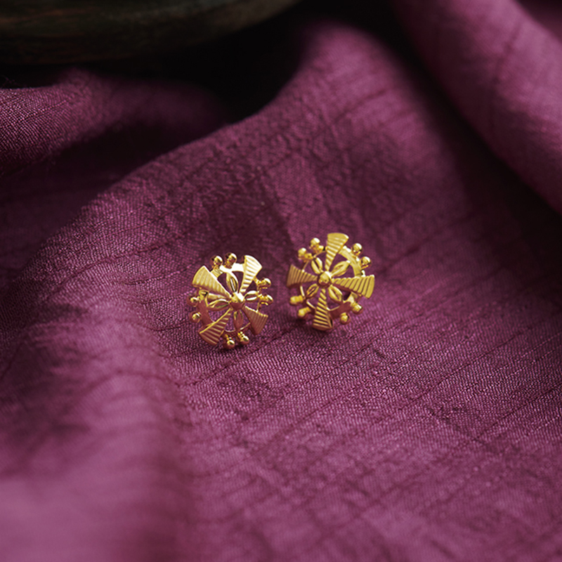 Riona 22KT Gold Earrings Riona 22KT Gold Earrings