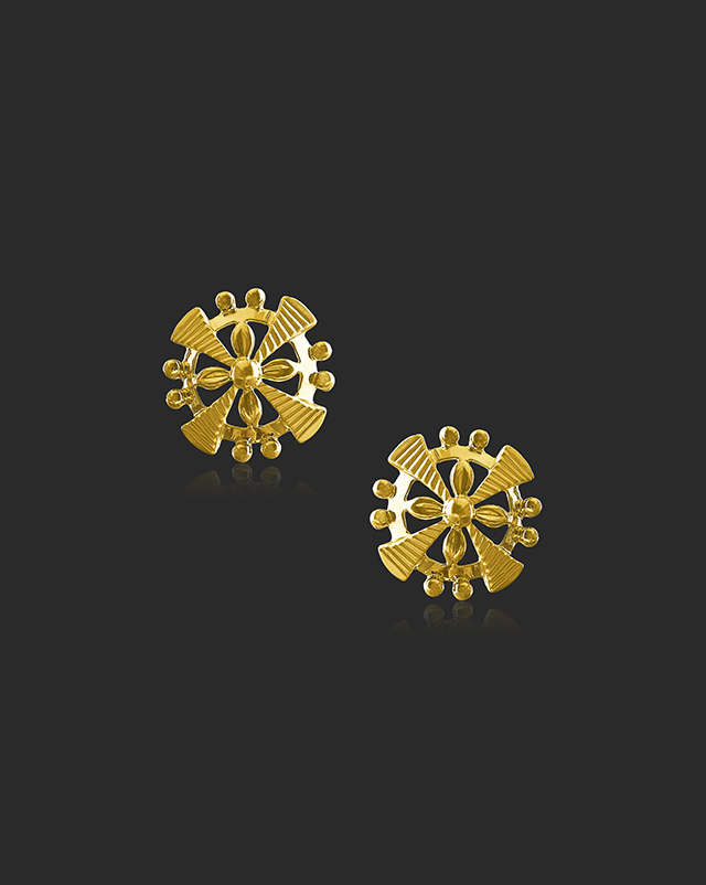 Riona 22KT Gold Earrings Riona 22KT Gold Earrings