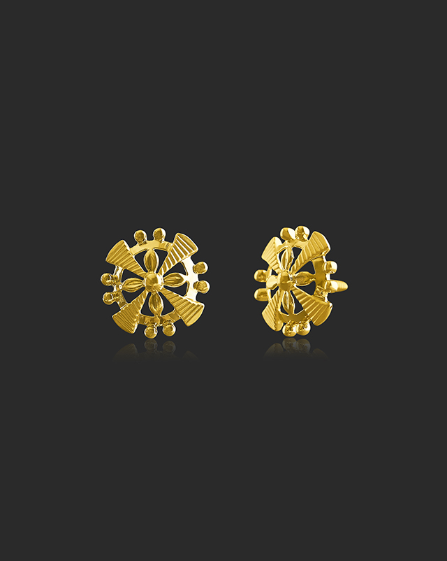 Riona 22KT Gold Earrings Riona 22KT Gold Earrings
