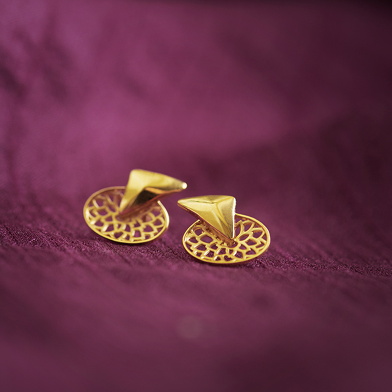 Jovina 22KT Gold Earrings