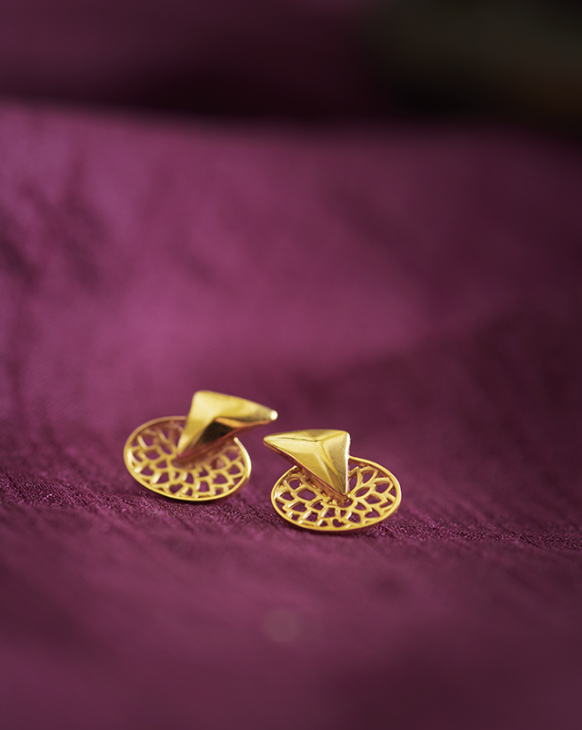 Jovina 22KT Gold Earrings