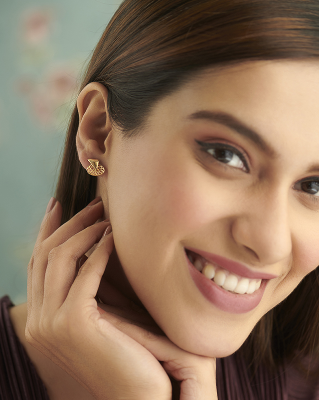 Jovina 22KT Gold Earrings