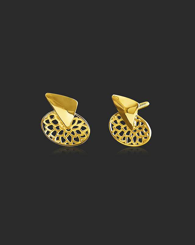 Jovina 22KT Gold Earrings