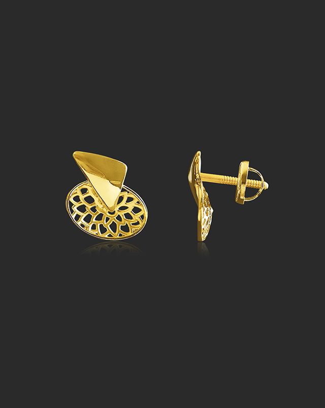 Jovina 22KT Gold Earrings