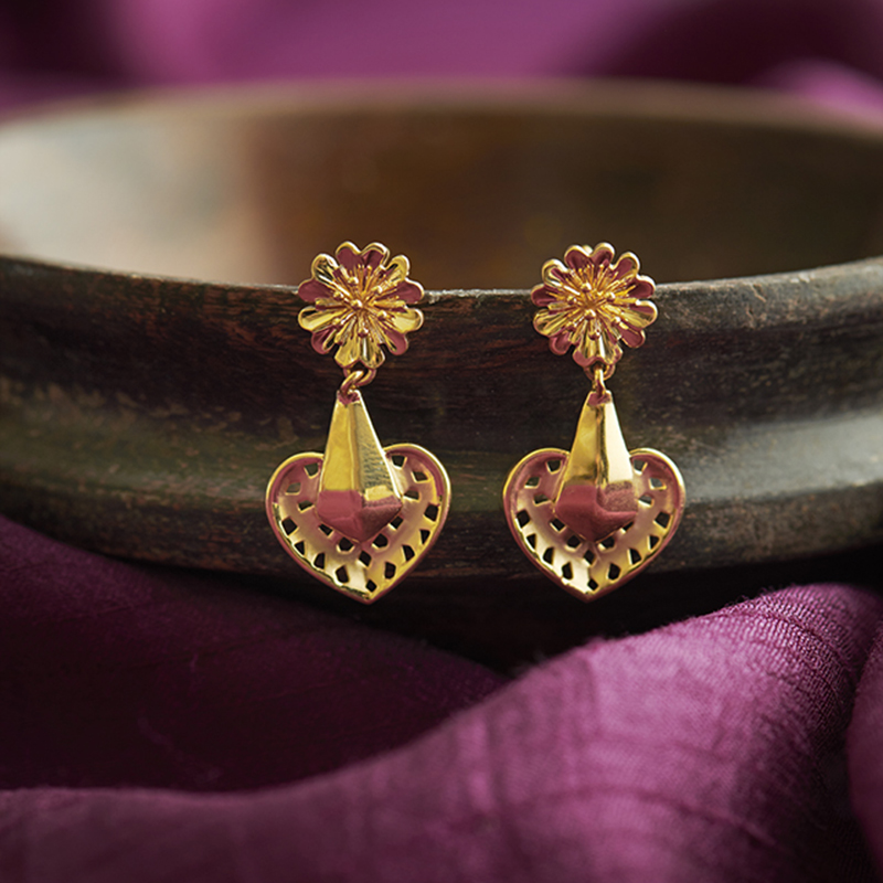 Shreeja 22KT Gold Earrings