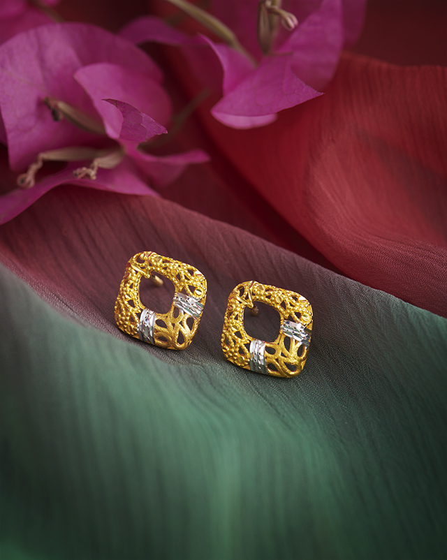 Gold Earrings 22 Karat Yellow Gold Vivanshi 22Kt Gold Earrings