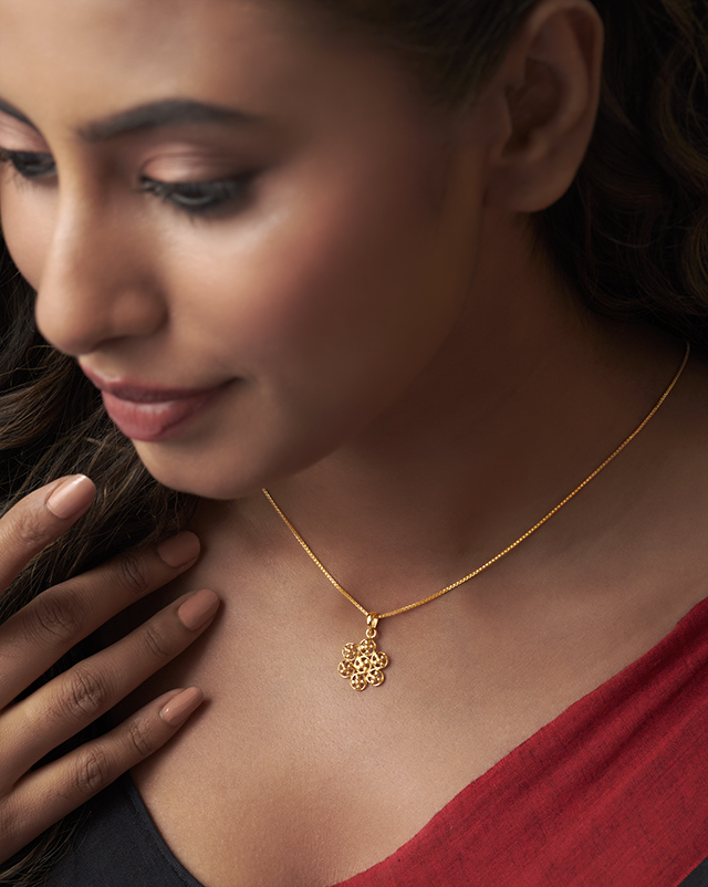 Gold Pendants 22 Karat Yellow Gold Taniya 22KT Gold Pendant