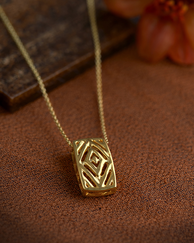 Gold Pendants 22 Karat Yellow Gold Dishani 22KT Gold Pendant