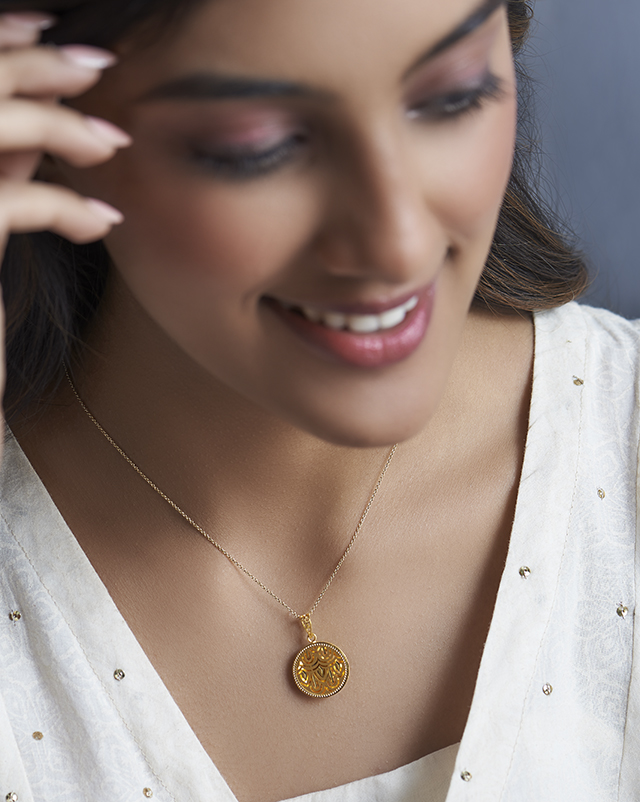 Anandita 22KT Gold Trendy Delicate Pendants Anandita 22KT Gold Trendy Delicate Pendants