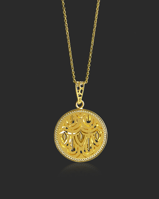 Anandita 22KT Gold Trendy Delicate Pendants Anandita 22KT Gold Trendy Delicate Pendants