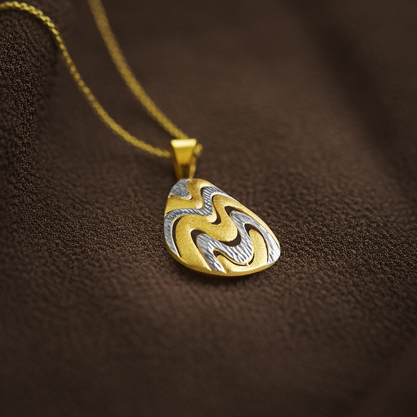 Bhuvika 22KT Yellow Gold Pendant