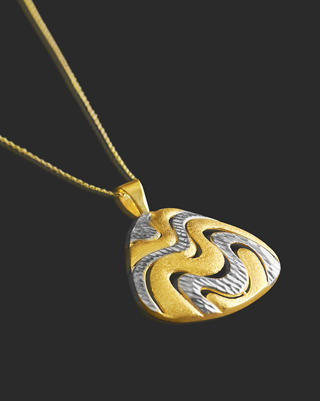 Bhuvika 22KT Yellow Gold Pendant