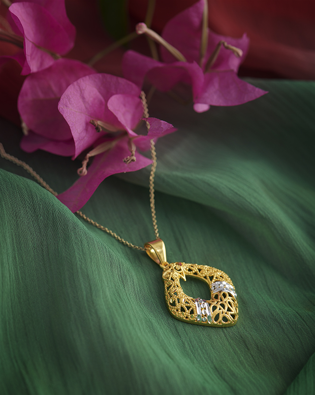 Gold Pendants 22 Karat Yellow Gold Vivanshi 22Kt Gold Pendant