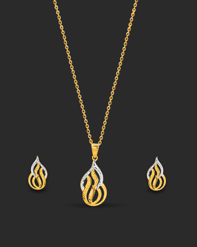 Teena 22Kt Gold Pendant Sets