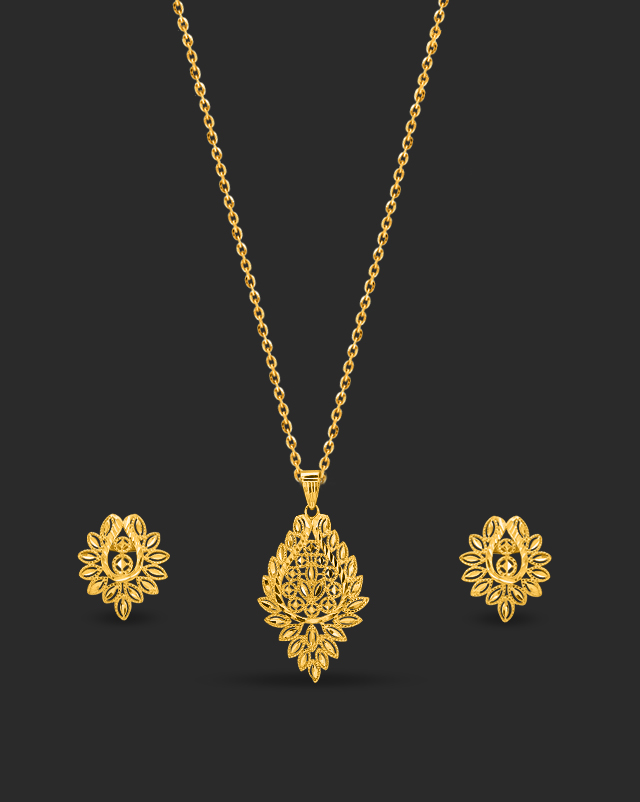 Rabiya 22Kt Gold Pendant Sets