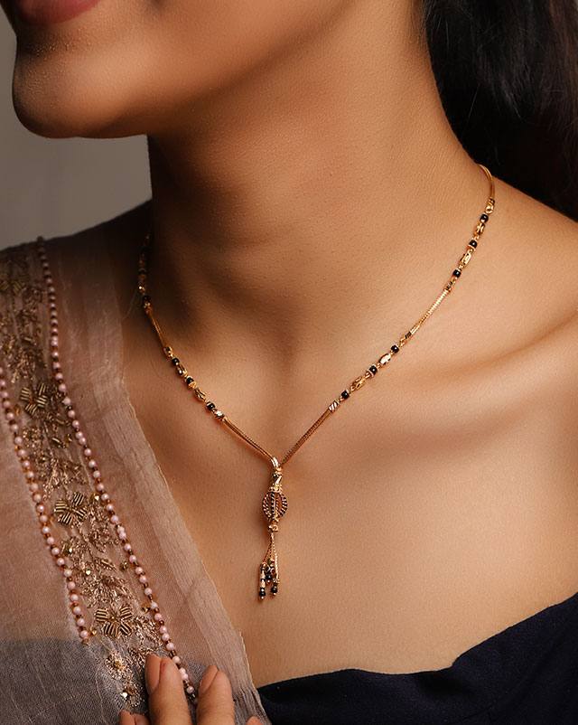 Gold Mangalsutra 22 Karat Yellow Gold Sangita 22KT Gold Mangalsutra