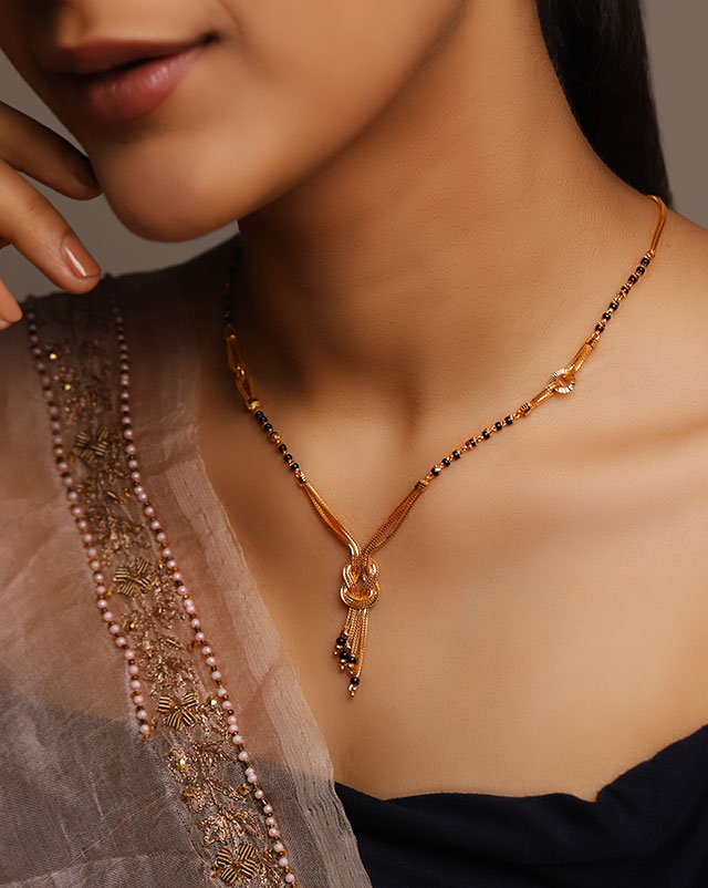 Gold Mangalsutra 22 Karat Yellow Gold Yashvi 22Kt Gold Mangalsutra