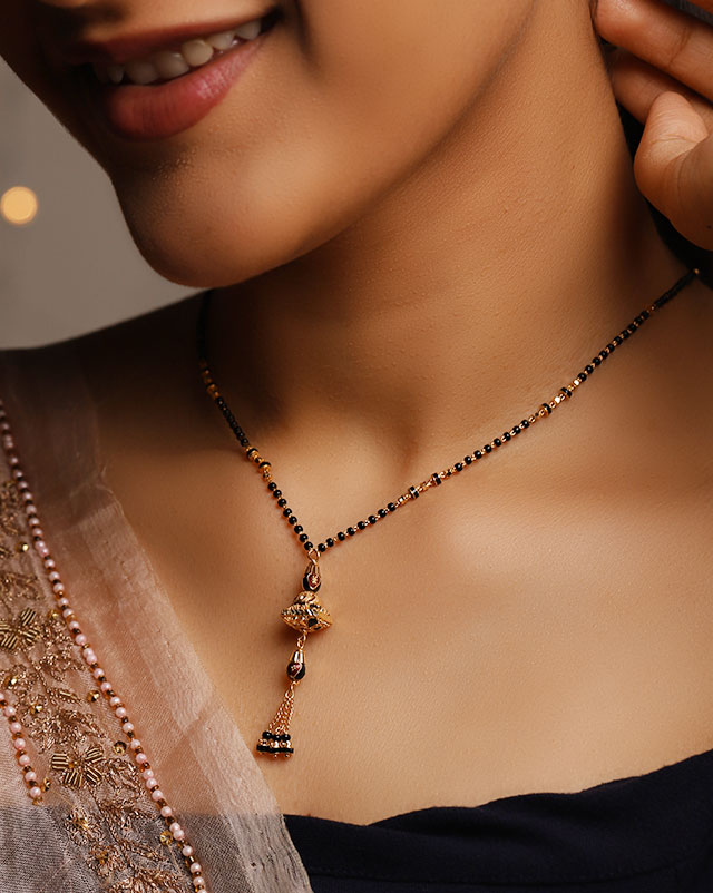 Gold Mangalsutra 22 Karat Yellow Gold Pavni 22KT Gold Mangalsutra