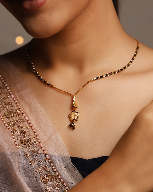 Gold Mangalsutra 22 Karat Yellow Gold Adveta 22Kt Gold Mangalsutra