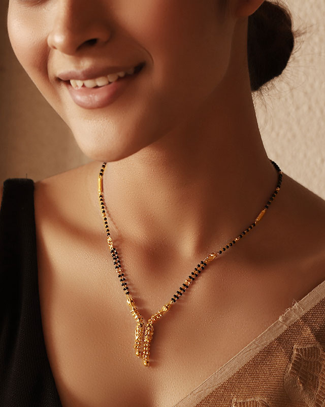 Gold Mangalsutra 22 Karat Yellow Gold Roma 22Kt Gold Mangalsutra