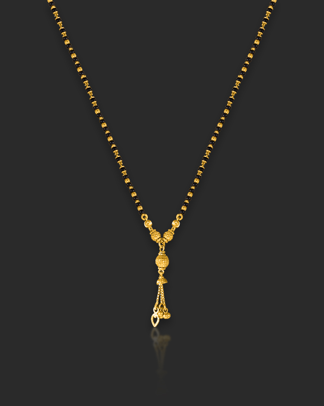 Gold Mangalsutra 22 Karat Yellow Gold Hemangini 22 Karat Gold Mangalsutra