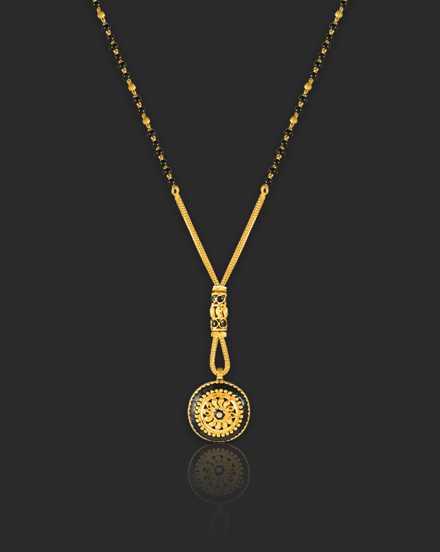 Gold Mangalsutra 22 Karat Yellow Gold Monika 22 Karat Gold Mangalsutra
